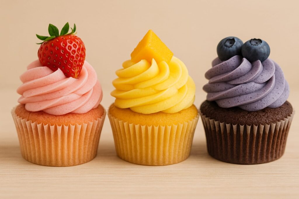 Best Cupcakes  / Fruity Cupcakes (Strawberry, Mango, Blueberry) making shop in Vengara